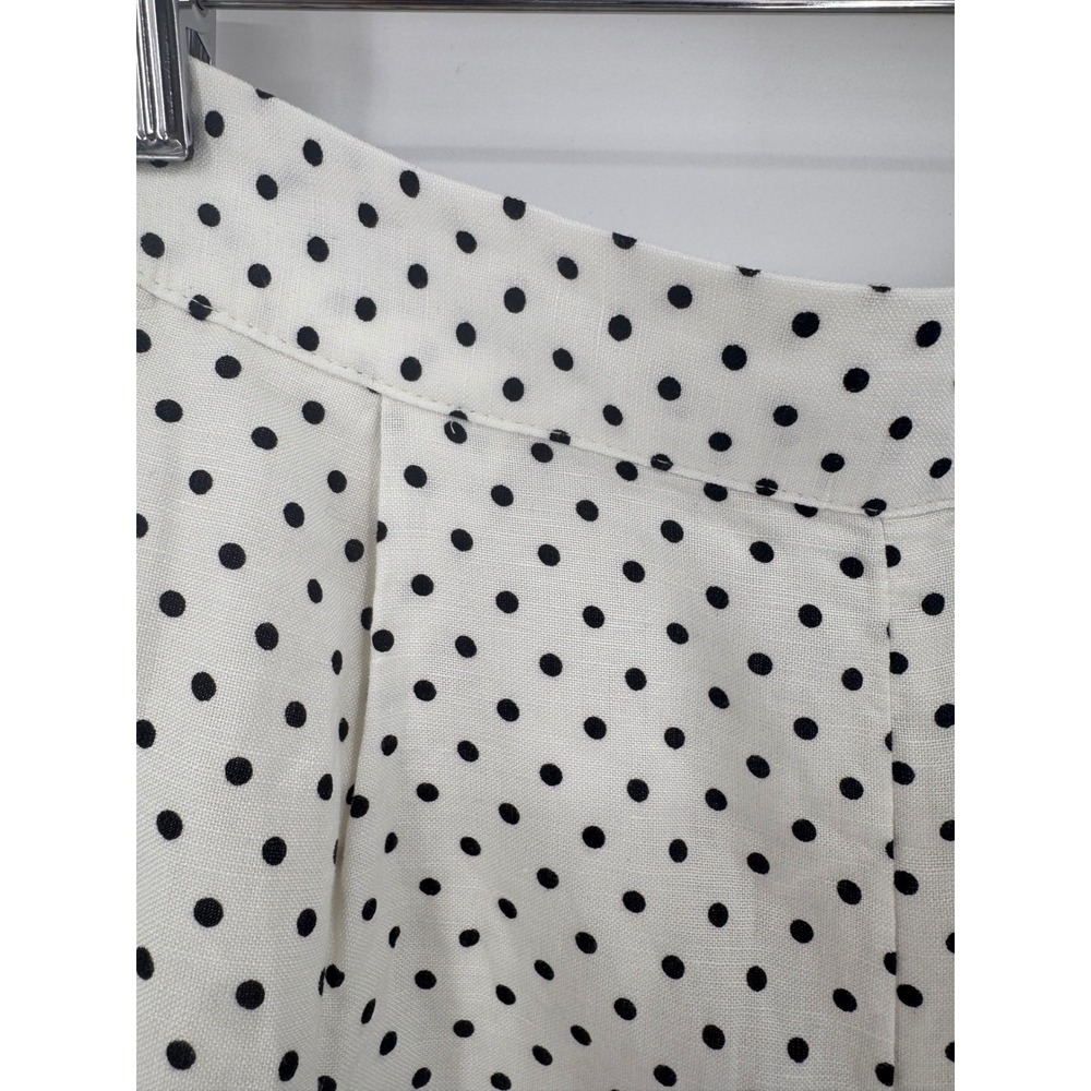 Kate Spade for Target Shorts Womens Small Cream Polka Dot Linen Blend NWT - Picture 10 of 11